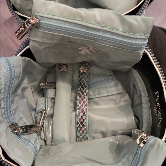 PurseN Glam Luxurious Travel Jewelry Tote 5”x5”x4” includes 12 pouches! - Picture 10 of 13